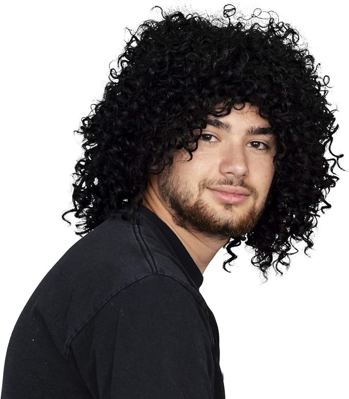 1980s Superfreak Jheri Curl Afro Slash GNR Halloween Cosplay Costume Wig