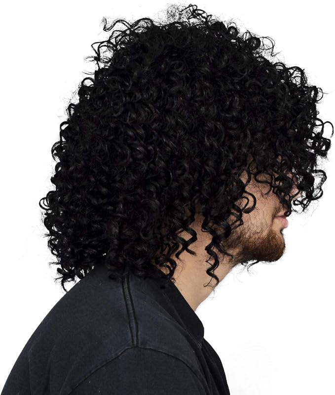 1980s Superfreak Jheri Curl Afro Slash GNR Halloween Cosplay Costume Wig - Image 3