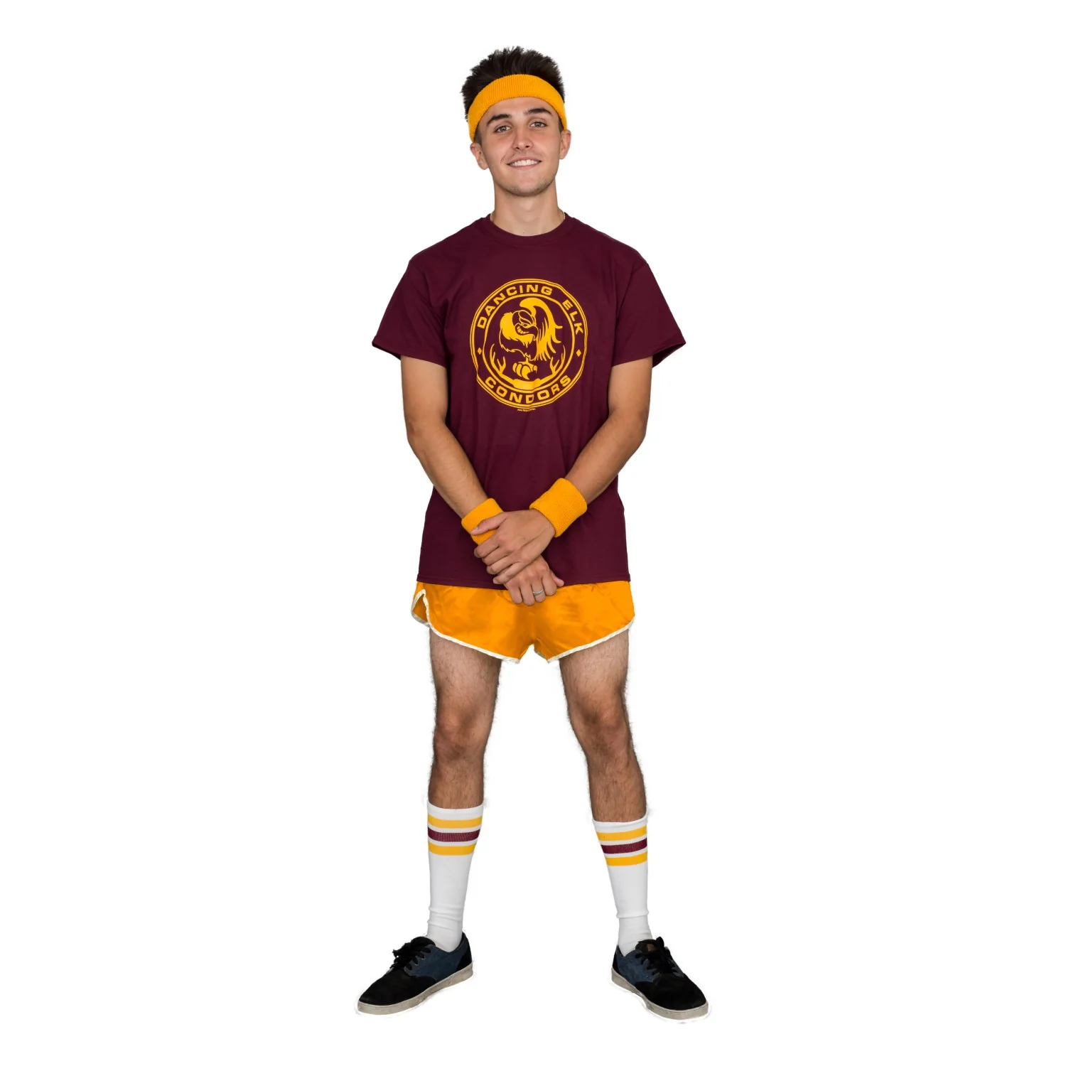 Dancing Elk Condors Halloween Costume T-Shirt Tee with Striped Sleeves Cosplay - Image 5