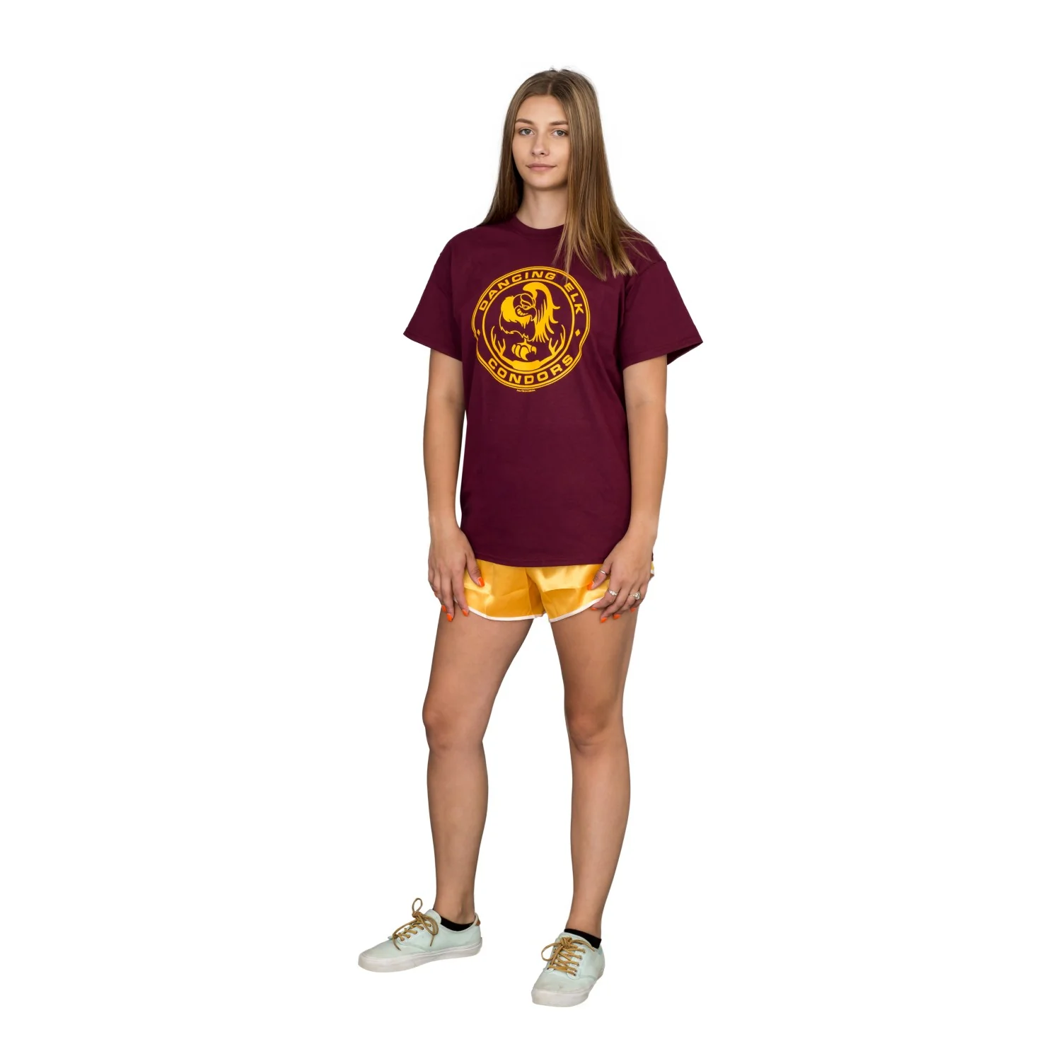 Dancing Elk Condors Halloween Costume T-Shirt Tee with Striped Sleeves Cosplay - Image 7