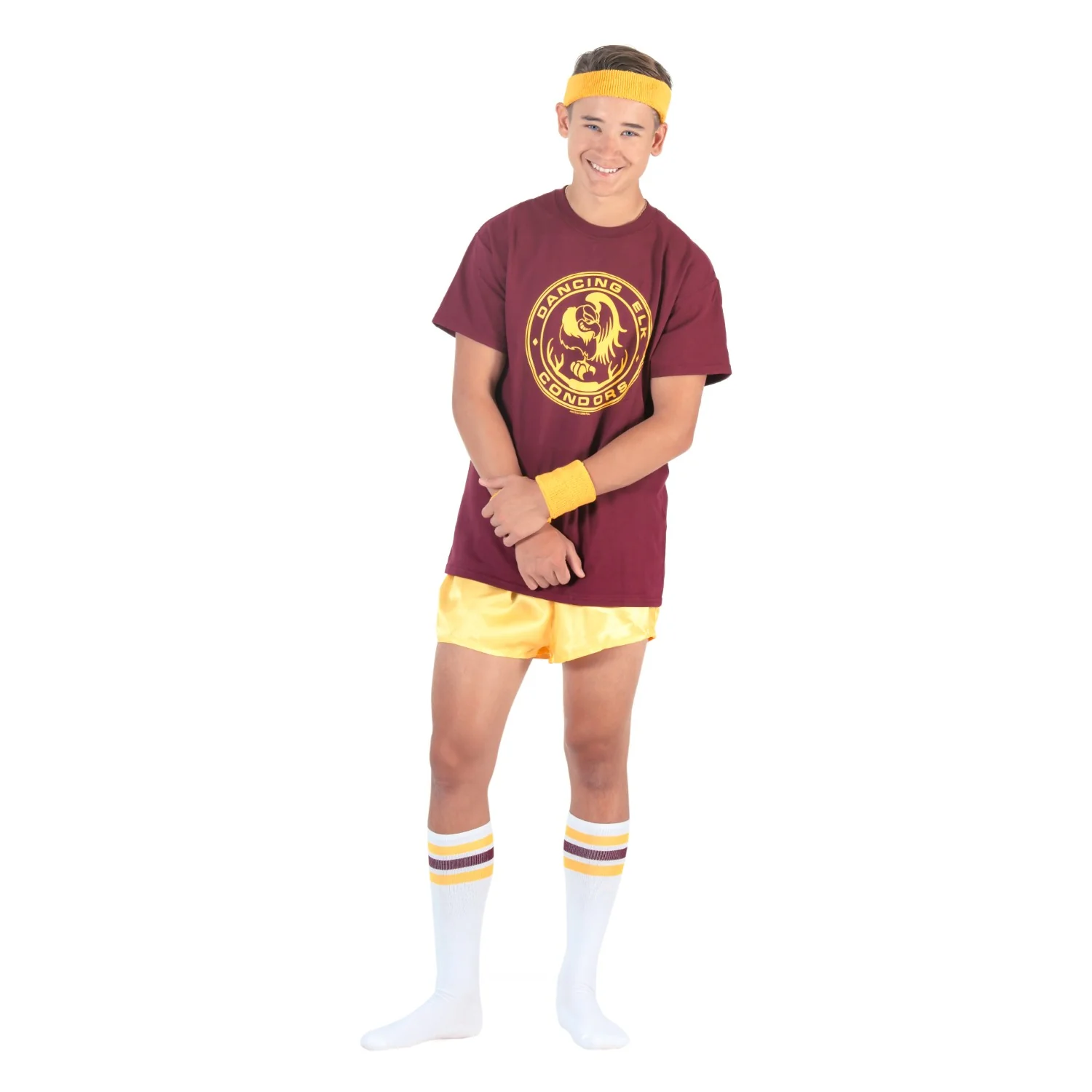Dancing Elk Condors Halloween Costume T-Shirt Tee with Striped Sleeves Cosplay - Image 8