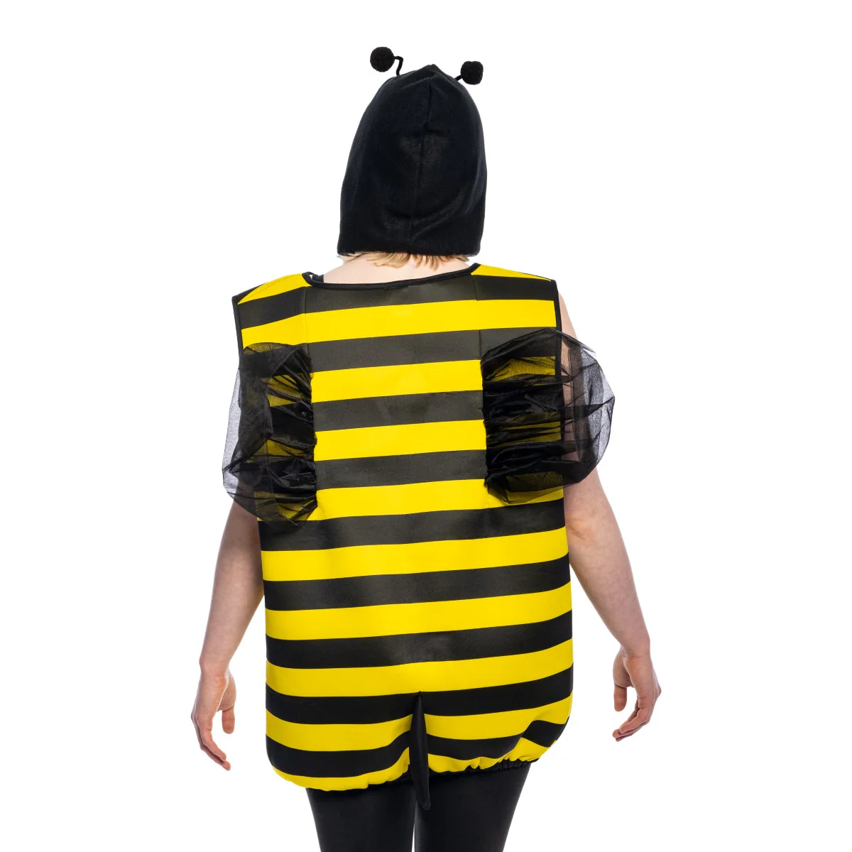 Bumble Bee Halloween Costume with Adjustable Hat Head Piece Pull On Cosplay for Womens - Image 2