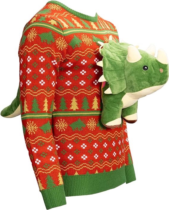 3D Dinosaur Triceritops Detacheable Stuffed Animal Funny Knitted - Image 7