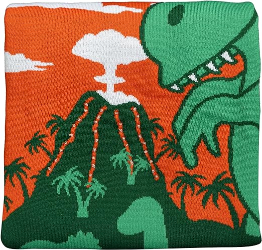 3D T-Rex Santa Hat Light UP Sweater - Image 6