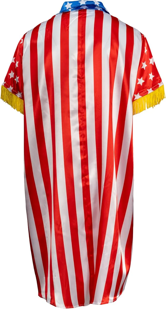 80s Sly Boxing Movie Part 3 Apollo Boxer Halloween Costume Cosplay 2-Piece Set - Image 3