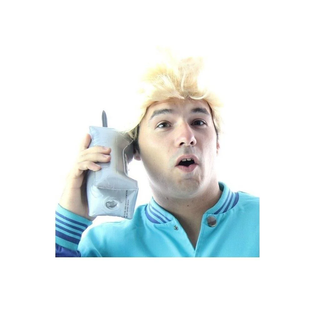 90's Teenage Business Mobile Telephone Costume Cell Phone - Image 2