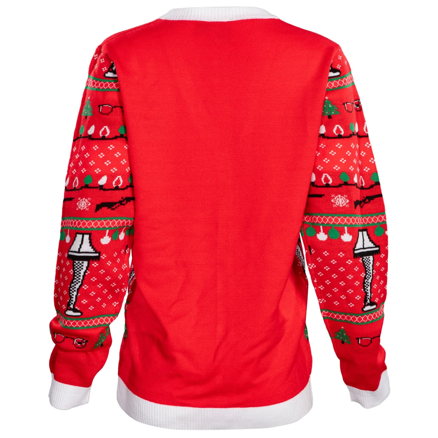 A Christmas Story Leg Lamp Button Up Cardigan Ugly Holiday Sweater - Image 4