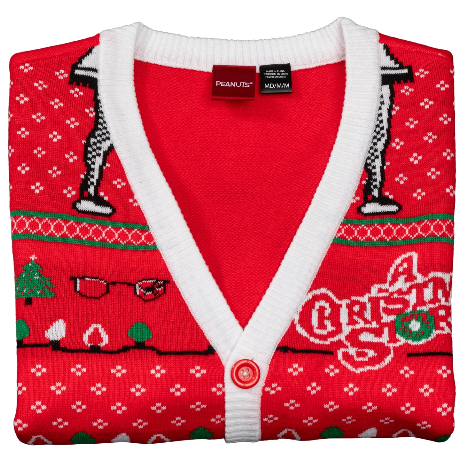 A Christmas Story Leg Lamp Button Up Cardigan Ugly Holiday Sweater - Image 9