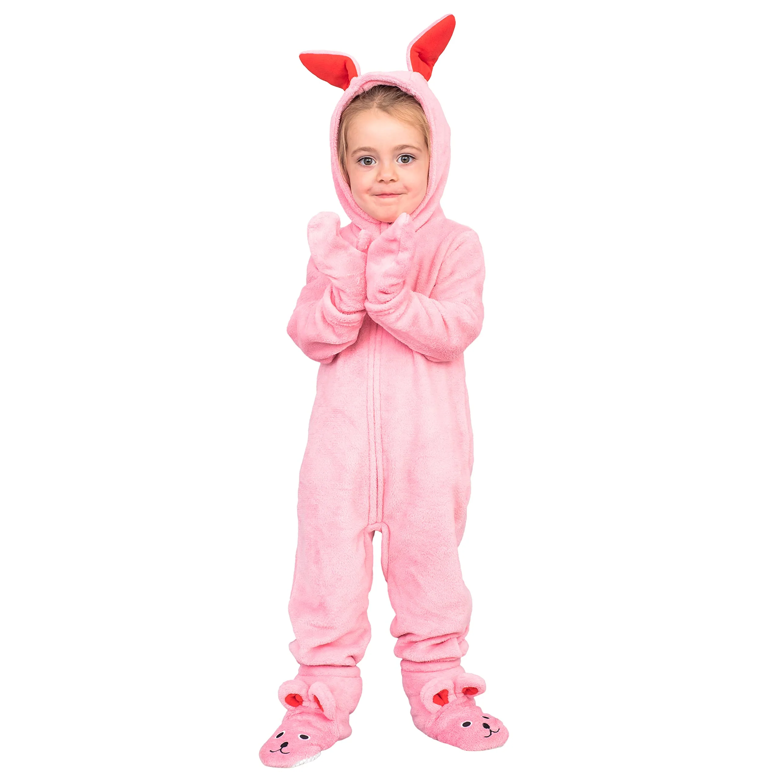 A Christmas Story Pink Bunny Pajamas Christmas Jumpsuit Halloween Costume - Image 5