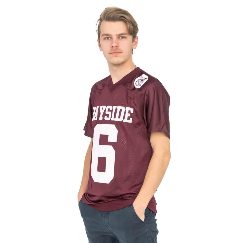 AC Slater #6 Bayside Tigers Costume Football Jersey - Image 2