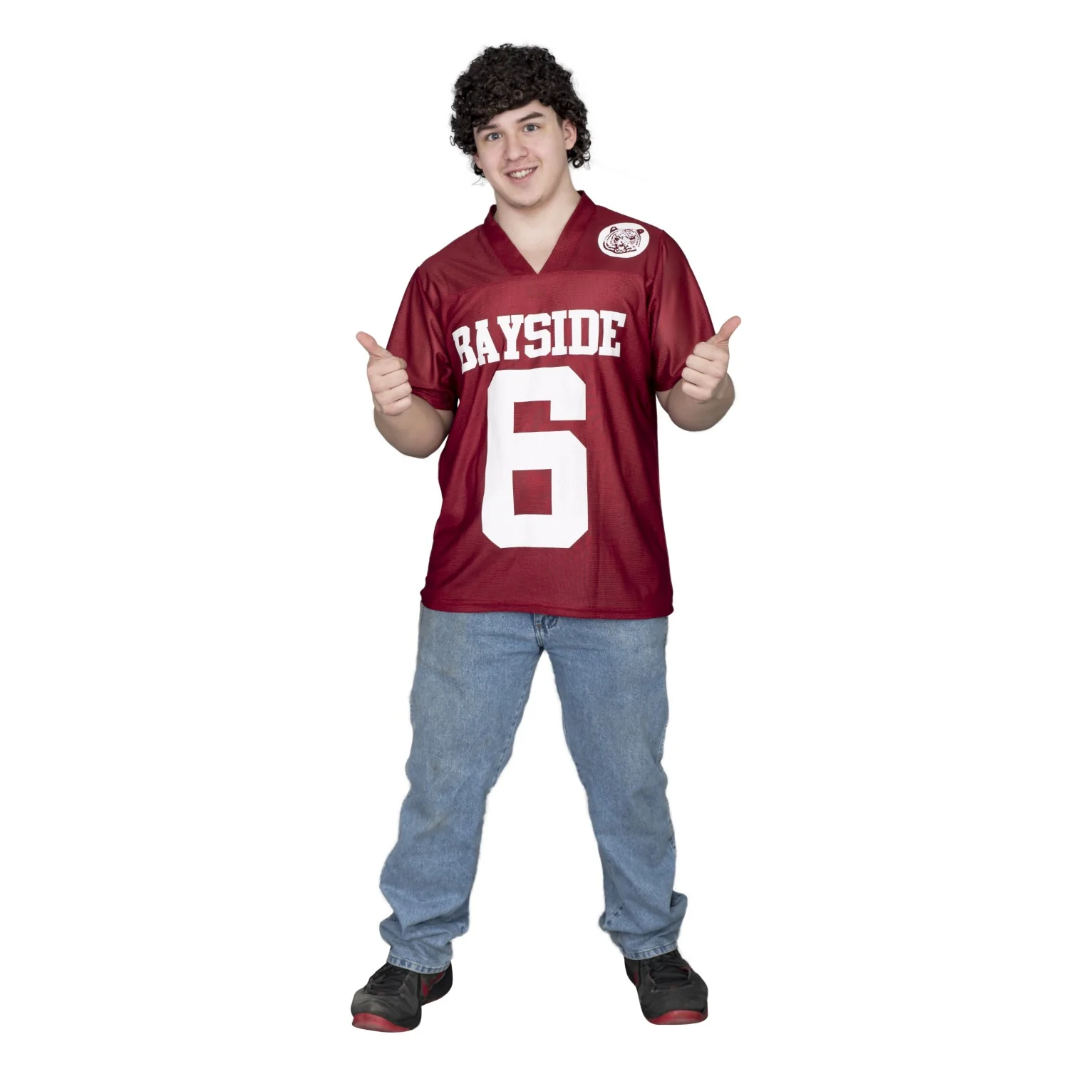 AC Slater #6 Bayside Tigers Costume Football Jersey - Image 4