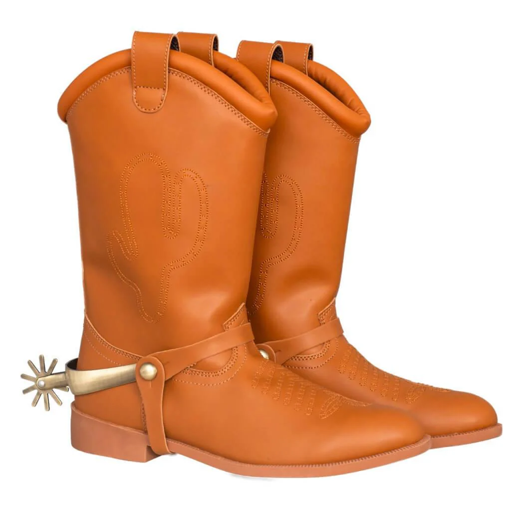 Adult Unisex Cowboy Sheriff Hanks Character Deluxe Halloween Cosplay Costume Boots