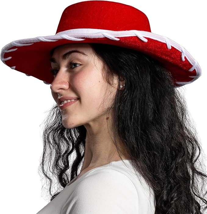 Adult Cowgirl Animated Movie Halloween Cosplay Costume Hat - Image 4