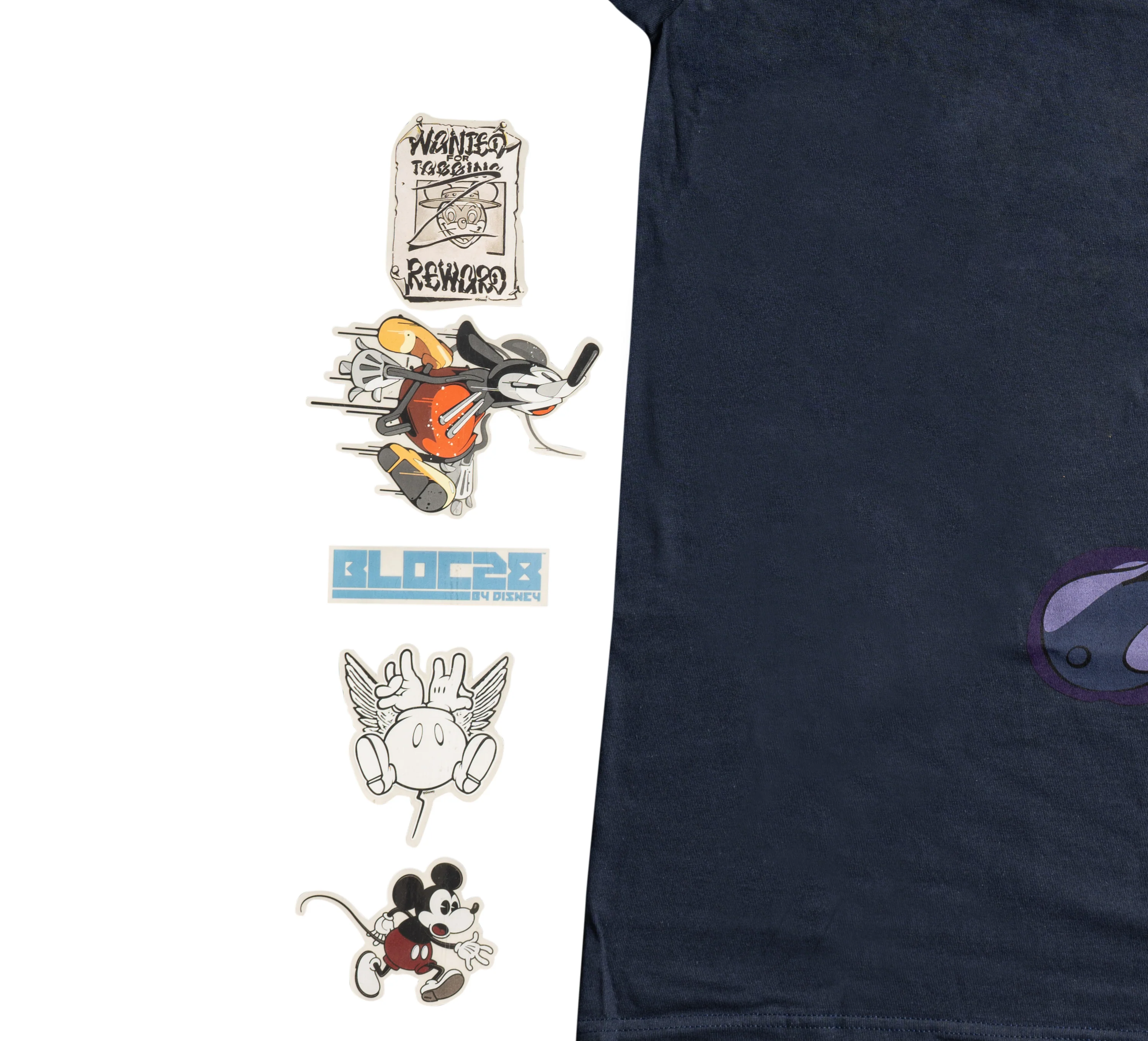 Adult Disney Art BLOC28 Artist Series 2 Mickey Mouse Street Graffiti T-Shirt - Image 2