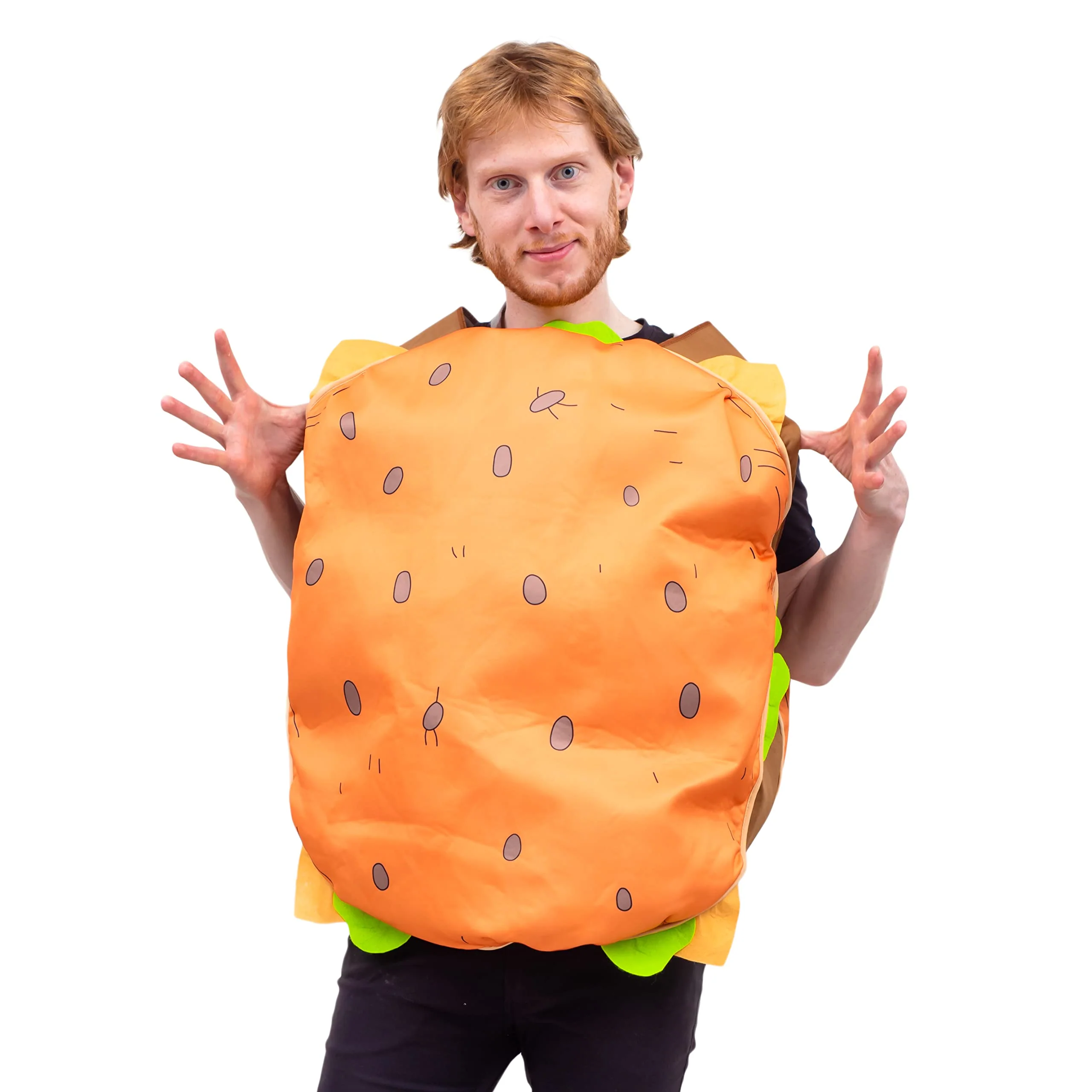 Adult Food 3D Sandwich Spicy Chicken Pizza Taco Burger Halloween Costume Cosplay - Image 4