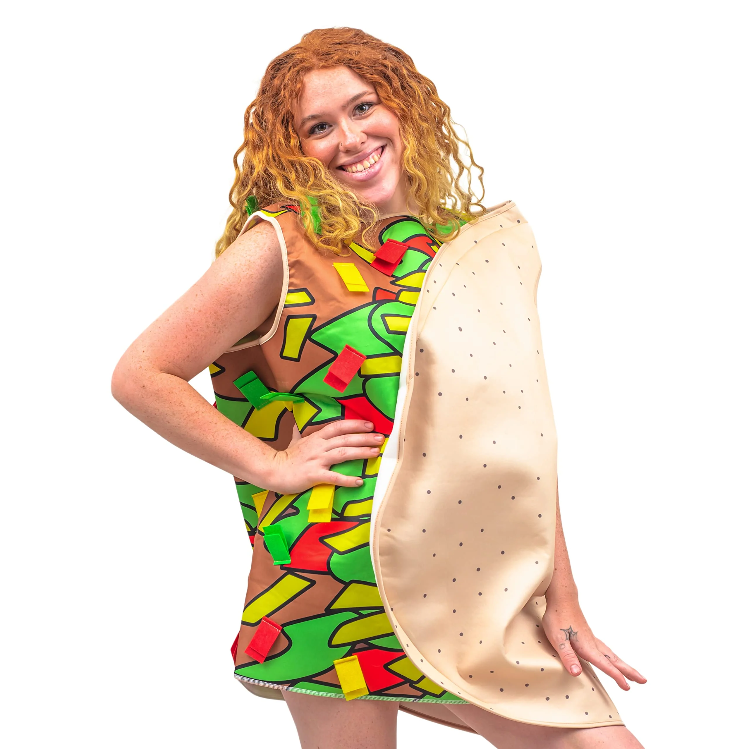 Adult Food 3D Sandwich Spicy Chicken Pizza Taco Burger Halloween Costume Cosplay - Image 6