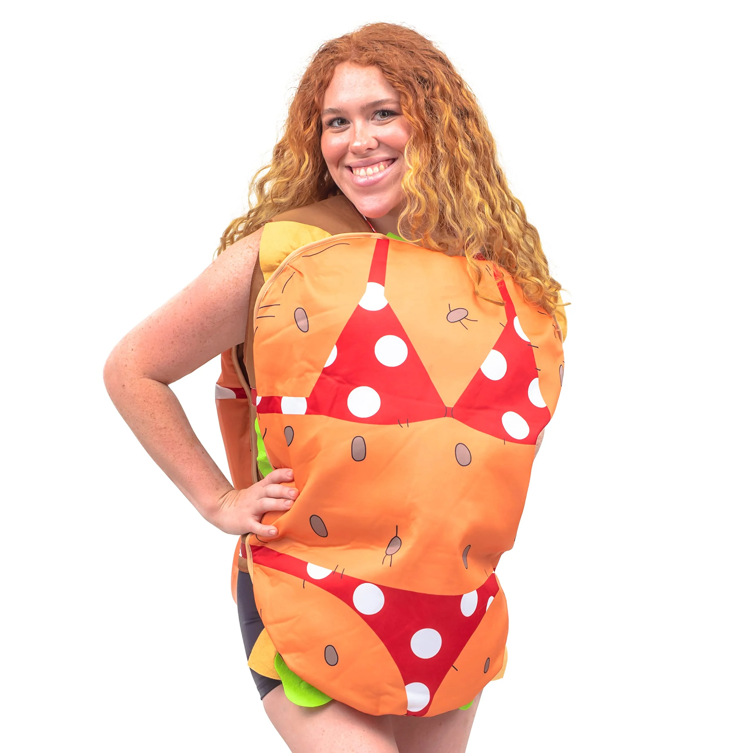 Adult Food 3D Sandwich Spicy Chicken Pizza Taco Burger Halloween Costume Cosplay - Image 9