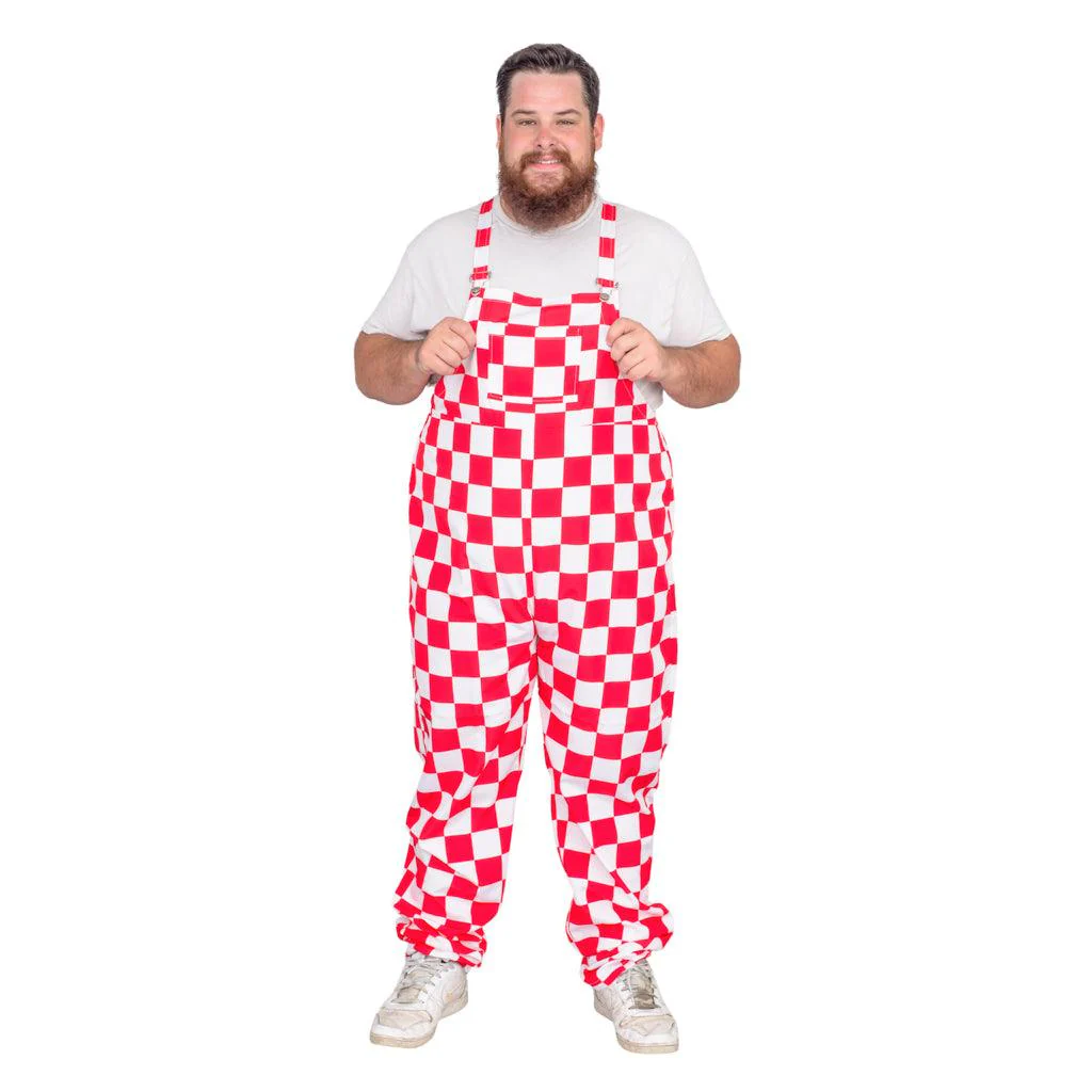 Adult Halloween Costume Big Boy Overall Pants - Image 6