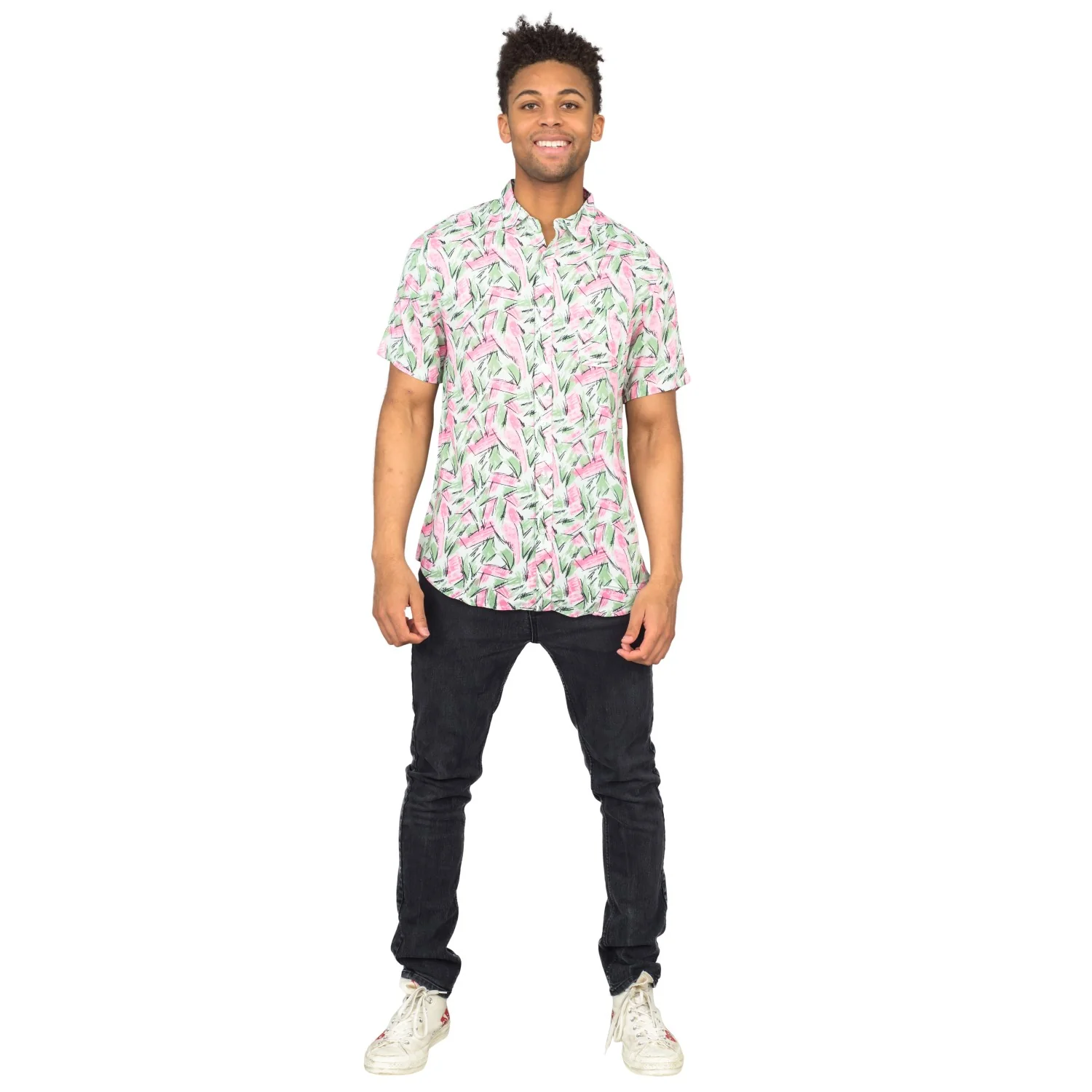 Adult Halloween Tropical Hopper Costume Cosplay Hawaiian Button Down Shirt - Image 4