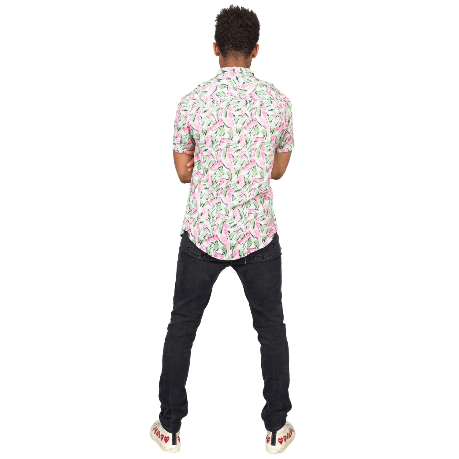 Adult Halloween Tropical Hopper Costume Cosplay Hawaiian Button Down Shirt - Image 5