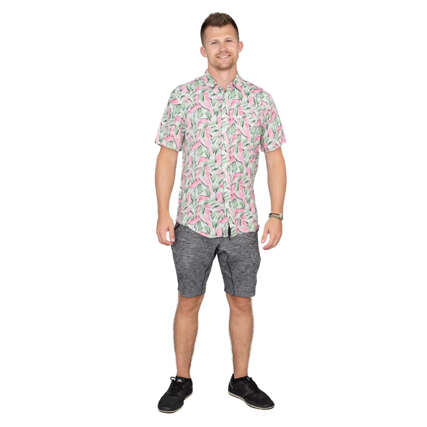 Adult Halloween Tropical Hopper Costume Cosplay Hawaiian Button Down Shirt - Image 6