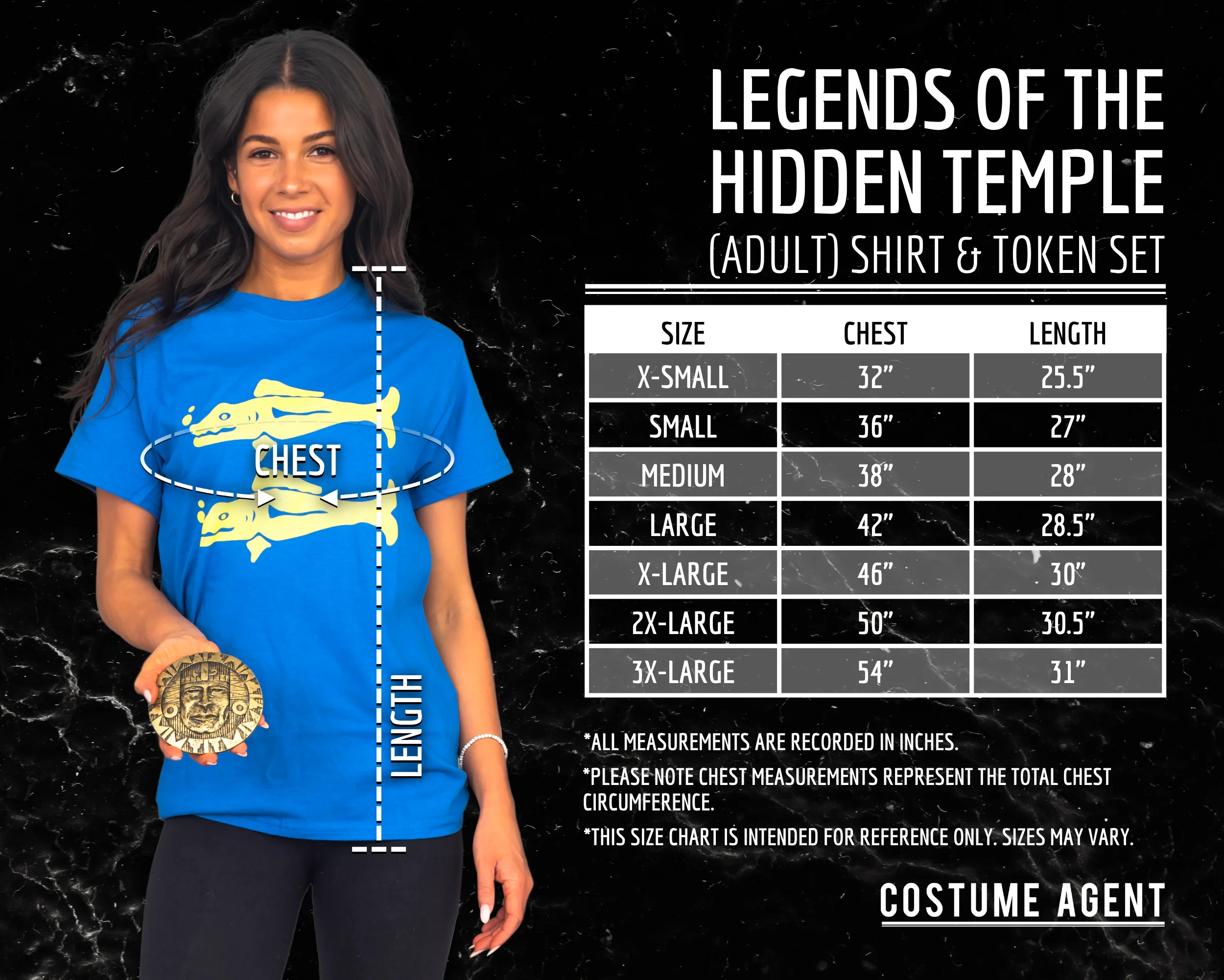 Legends of the Hidden Temple Shirt & Token Halloween Cosplay Costume Set - Image 10