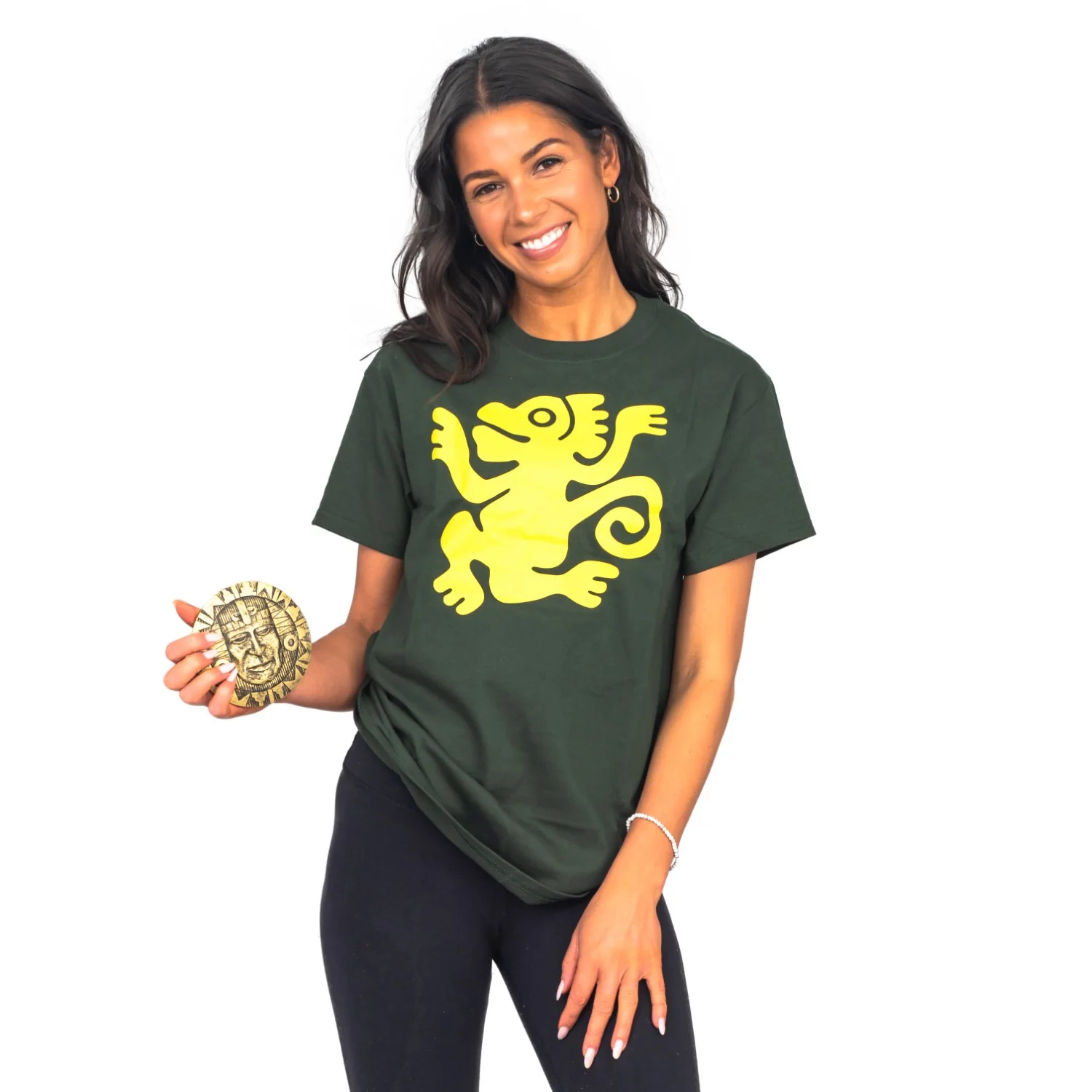 Legends of the Hidden Temple Shirt & Token Halloween Cosplay Costume Set - Image 3
