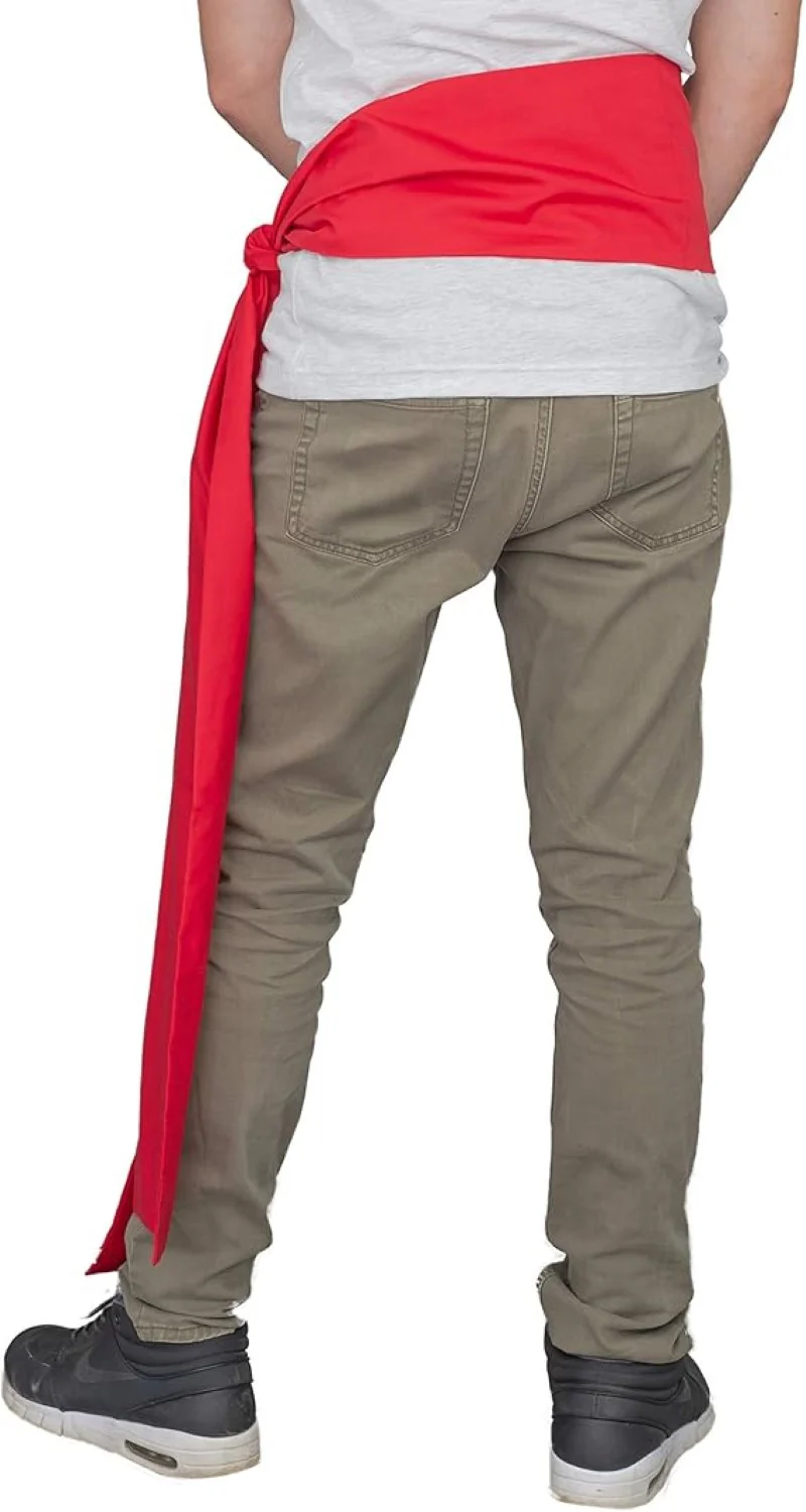 Adult Red Renaissance Fair Halloween Cosplay Costume Sash - Image 2