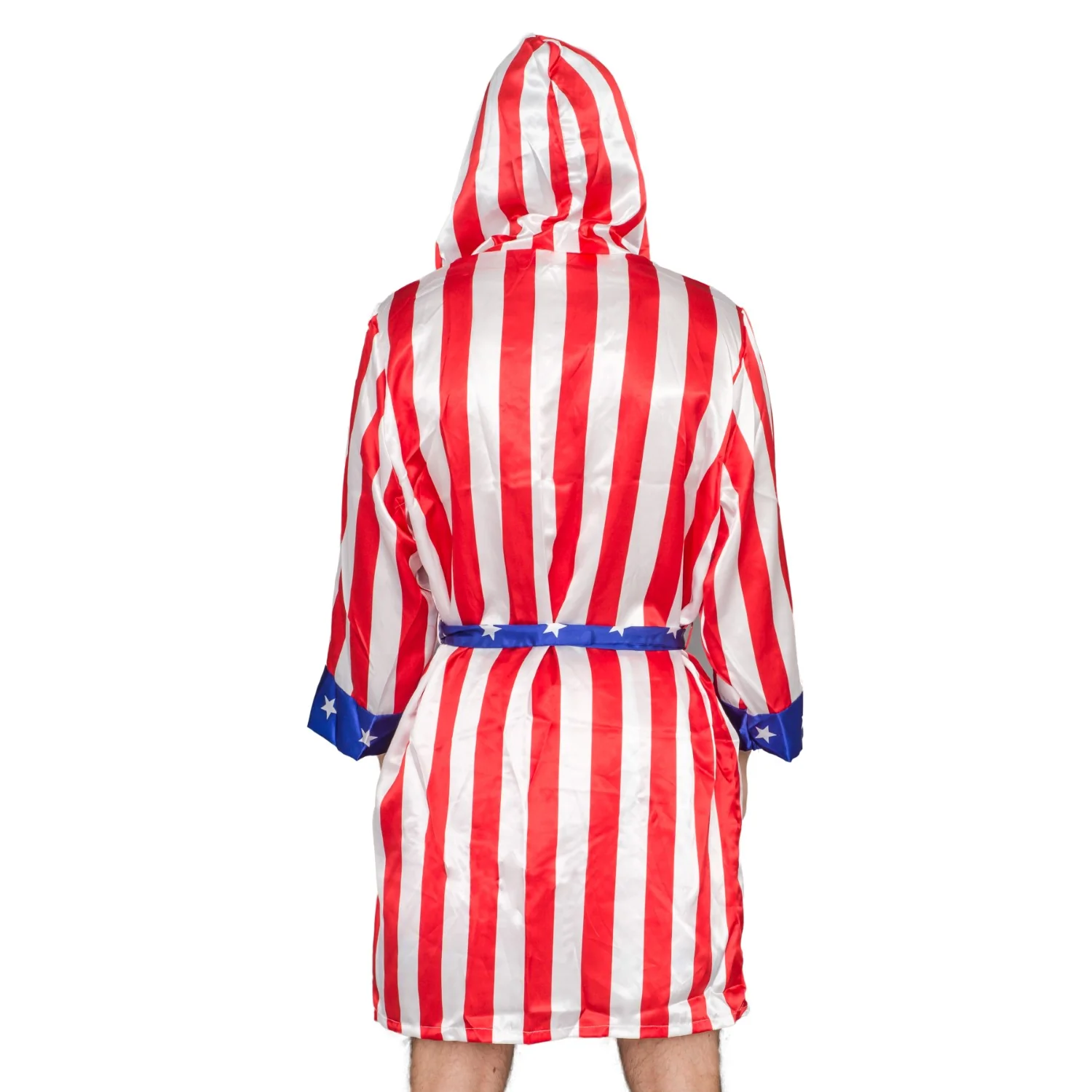 Adult Satin American Flag Robe Movie Boxer Halloween Cosplay Costume Replica Robe - Image 2