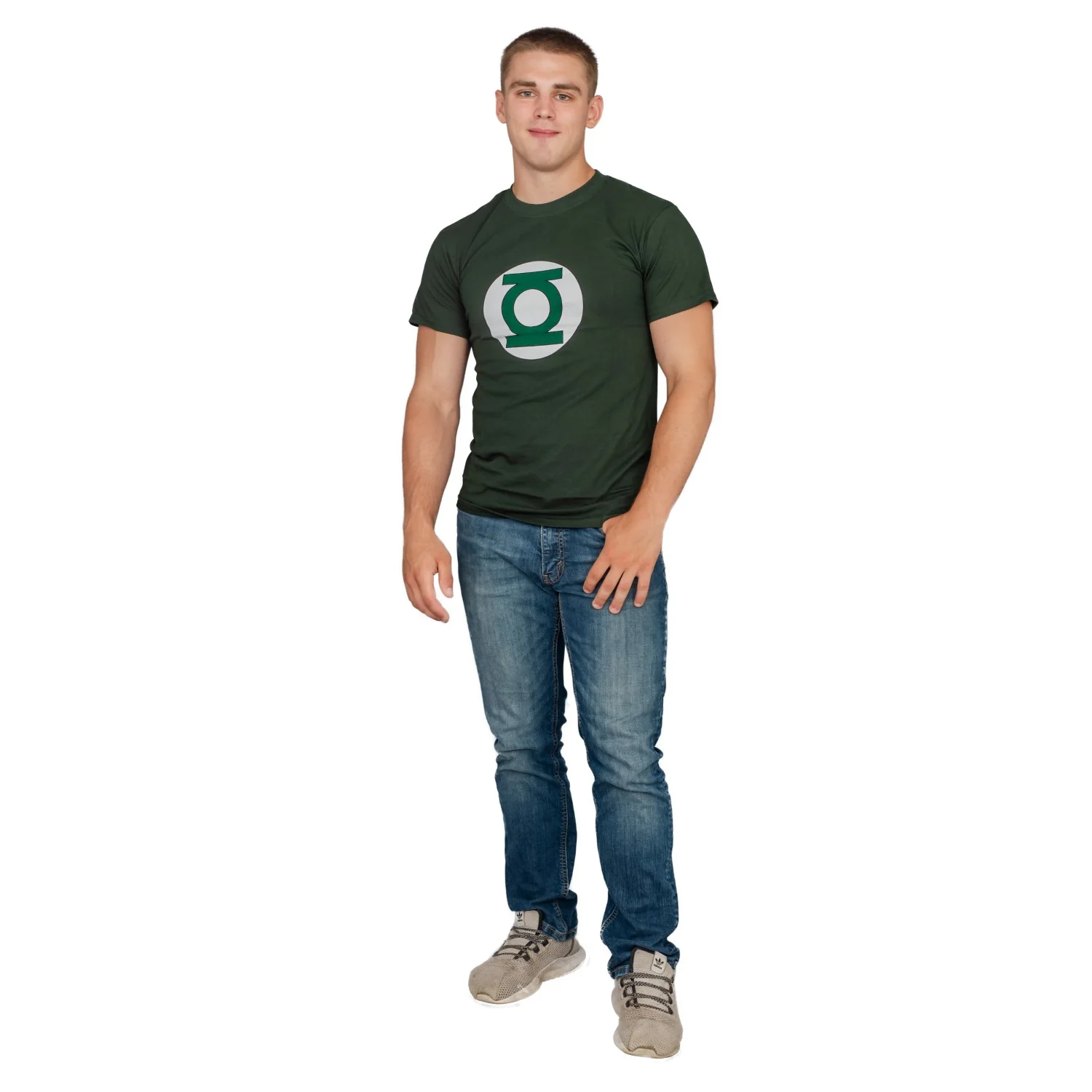 Adult Unisex Green Lantern Hunter Green Logo Halloween Cosplay Costume T-Shirt - Image 2