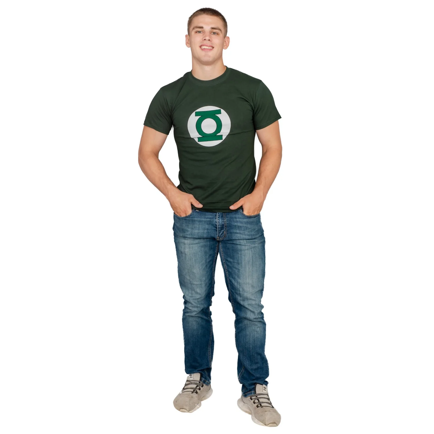 Adult Unisex Green Lantern Hunter Green Logo Halloween Cosplay Costume T-Shirt - Image 8