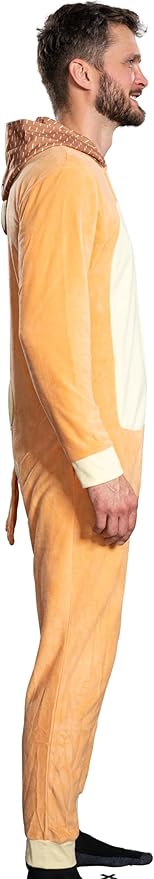 Adult Unisex Playful Colorful Dog Adult Halloween Costume Cosplay Zip Up Pajama Jumpsuit - Image 6