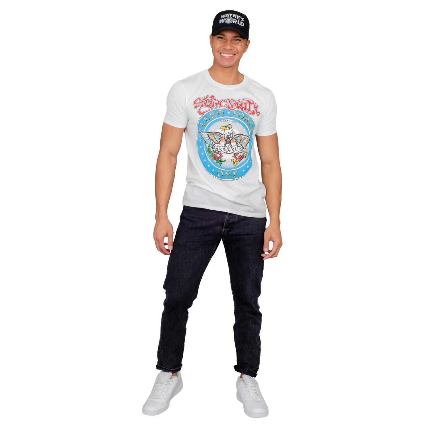 Adult Wayne's World T-shirt and Hat Costume Set - Image 4