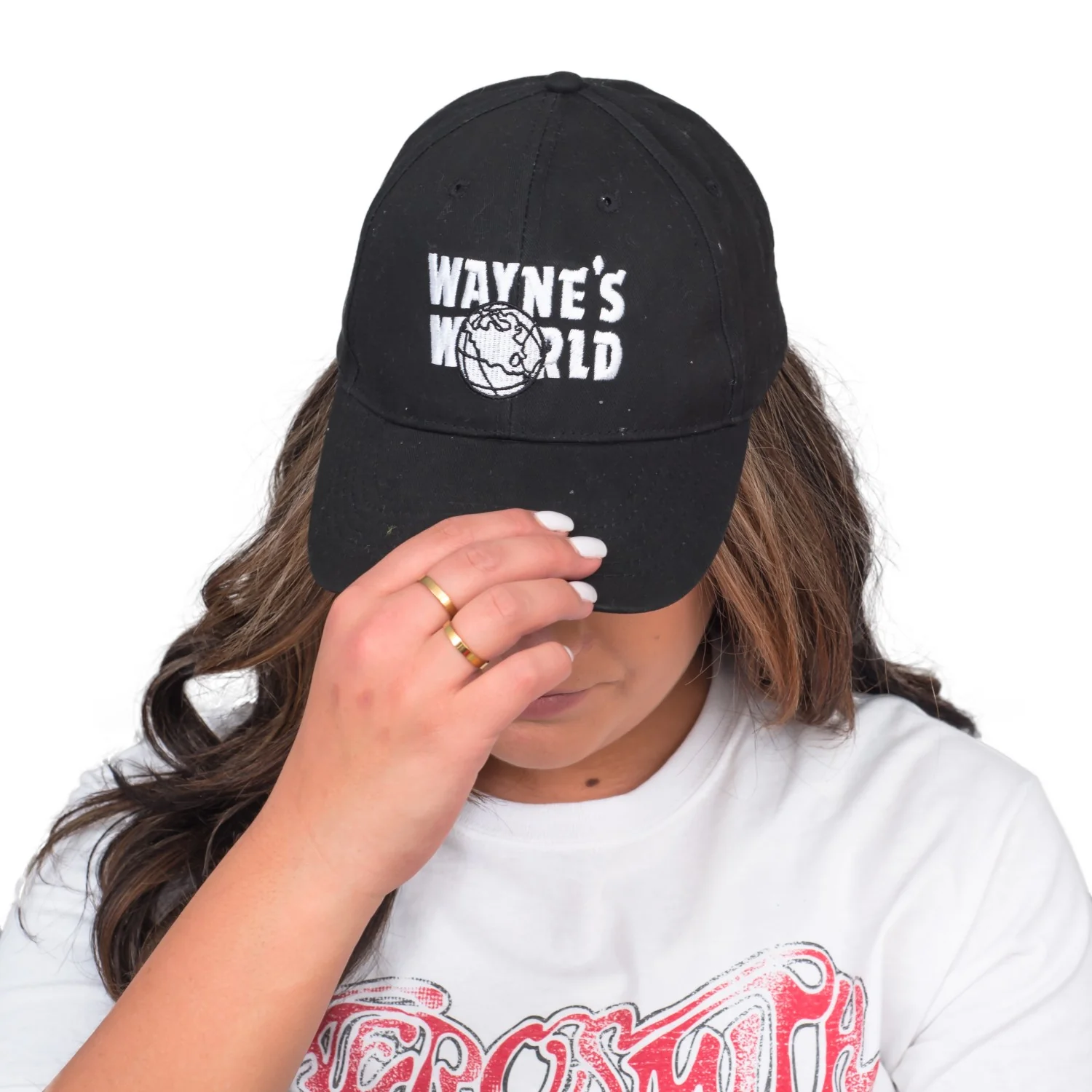 Adult Wayne's World T-shirt and Hat Costume Set - Image 5