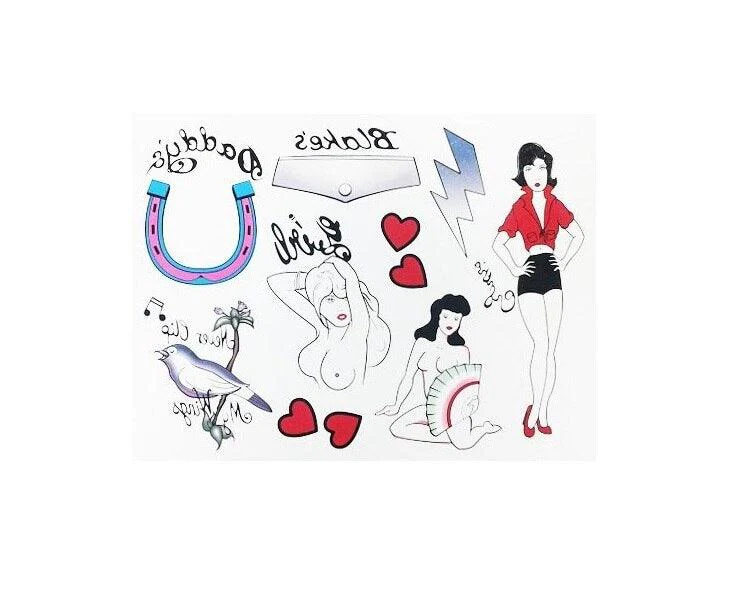 Amy Winehouse Tattoo and Wig Set - Image 3