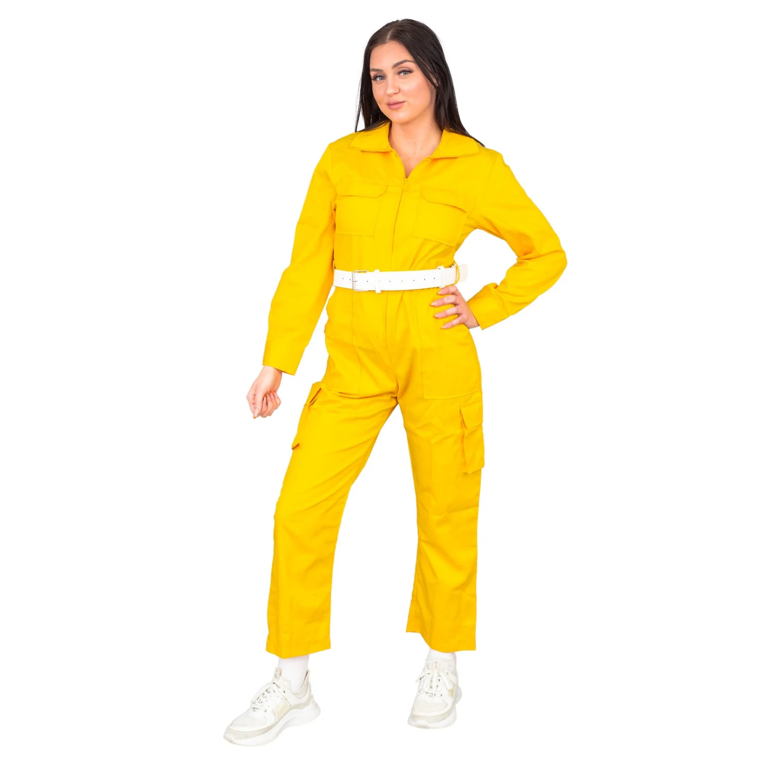 April O' Neil Yellow Ladies Costume Jumpsuit - Image 3
