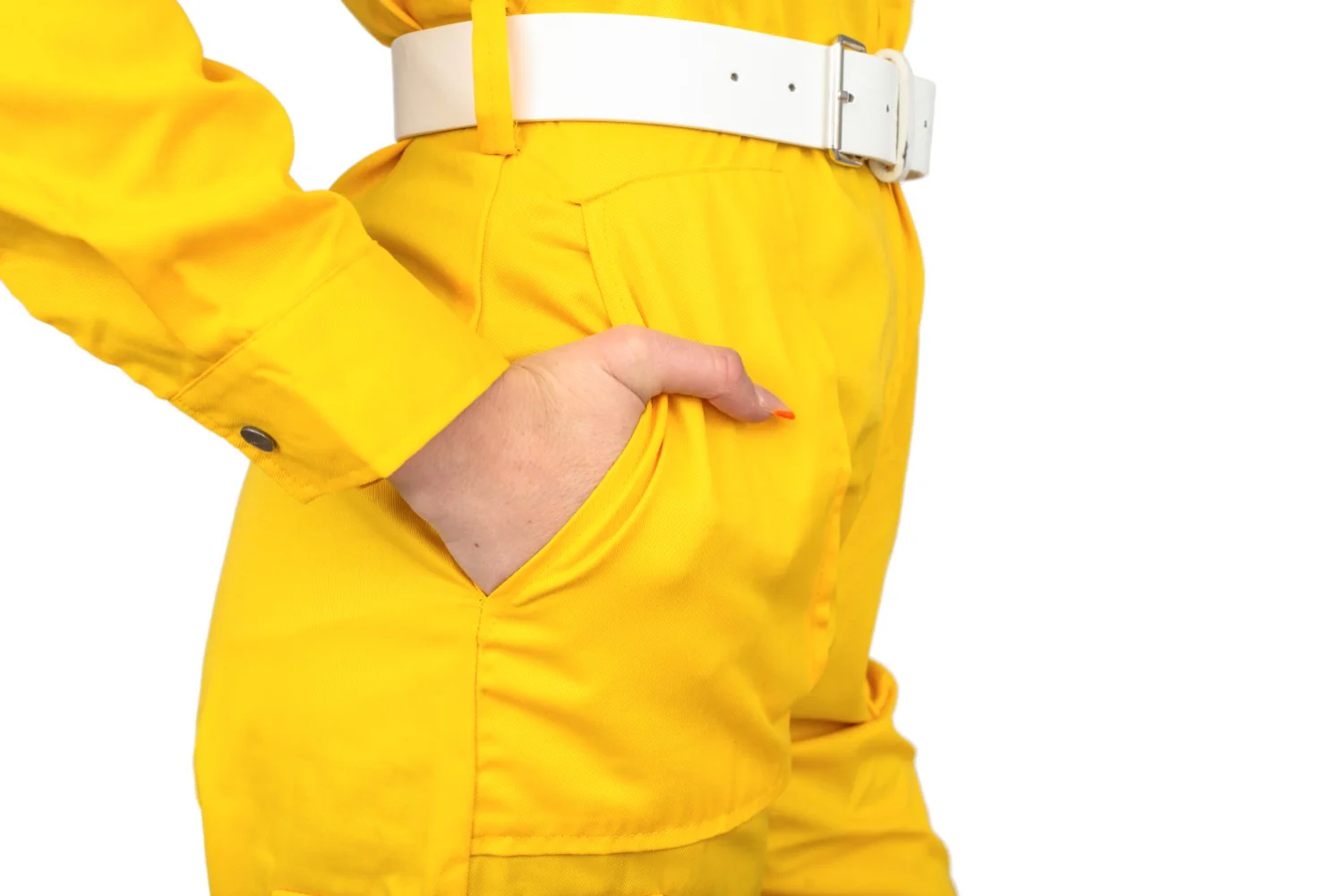 April O' Neil Yellow Ladies Costume Jumpsuit - Image 4