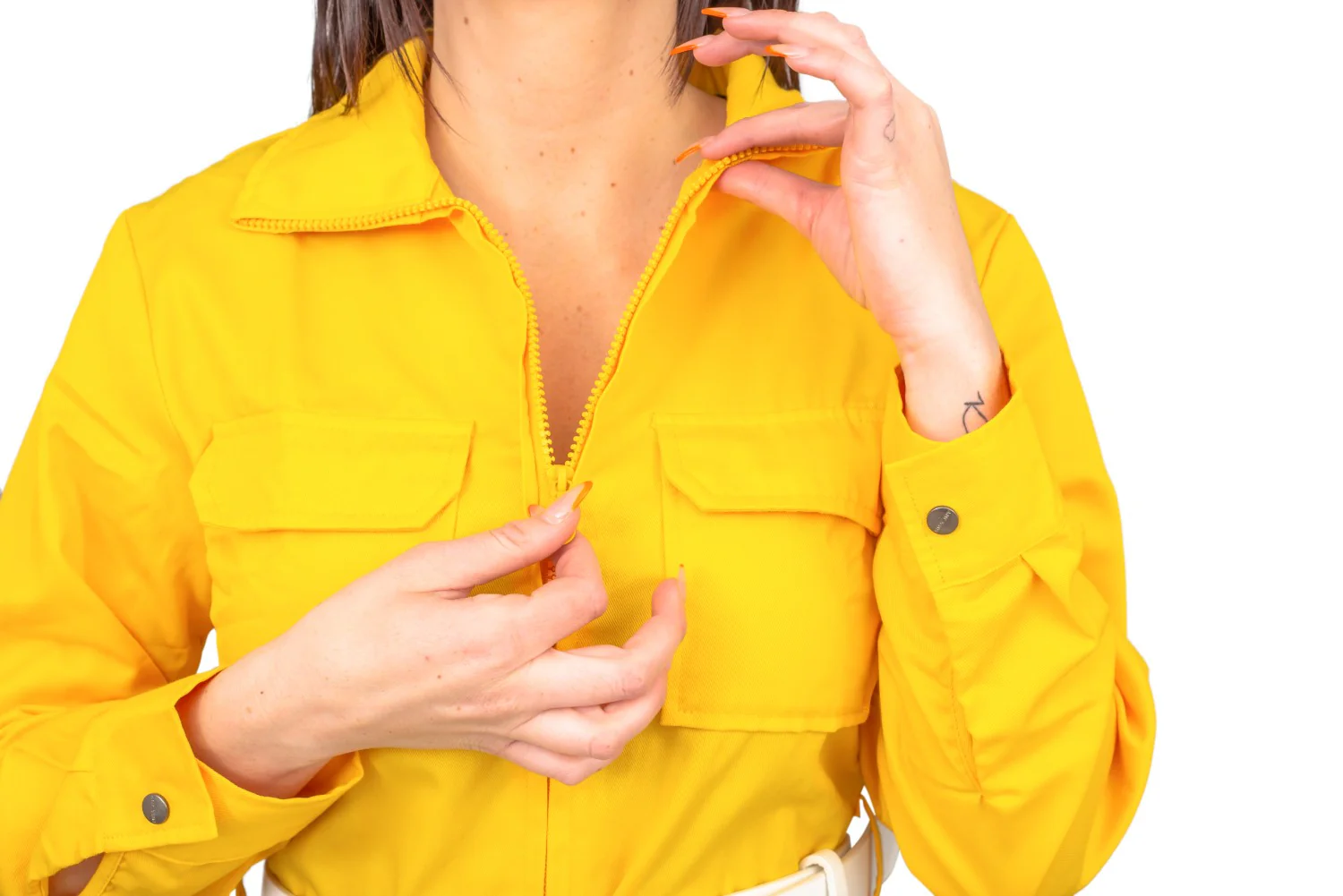 April O' Neil Yellow Ladies Costume Jumpsuit - Image 7