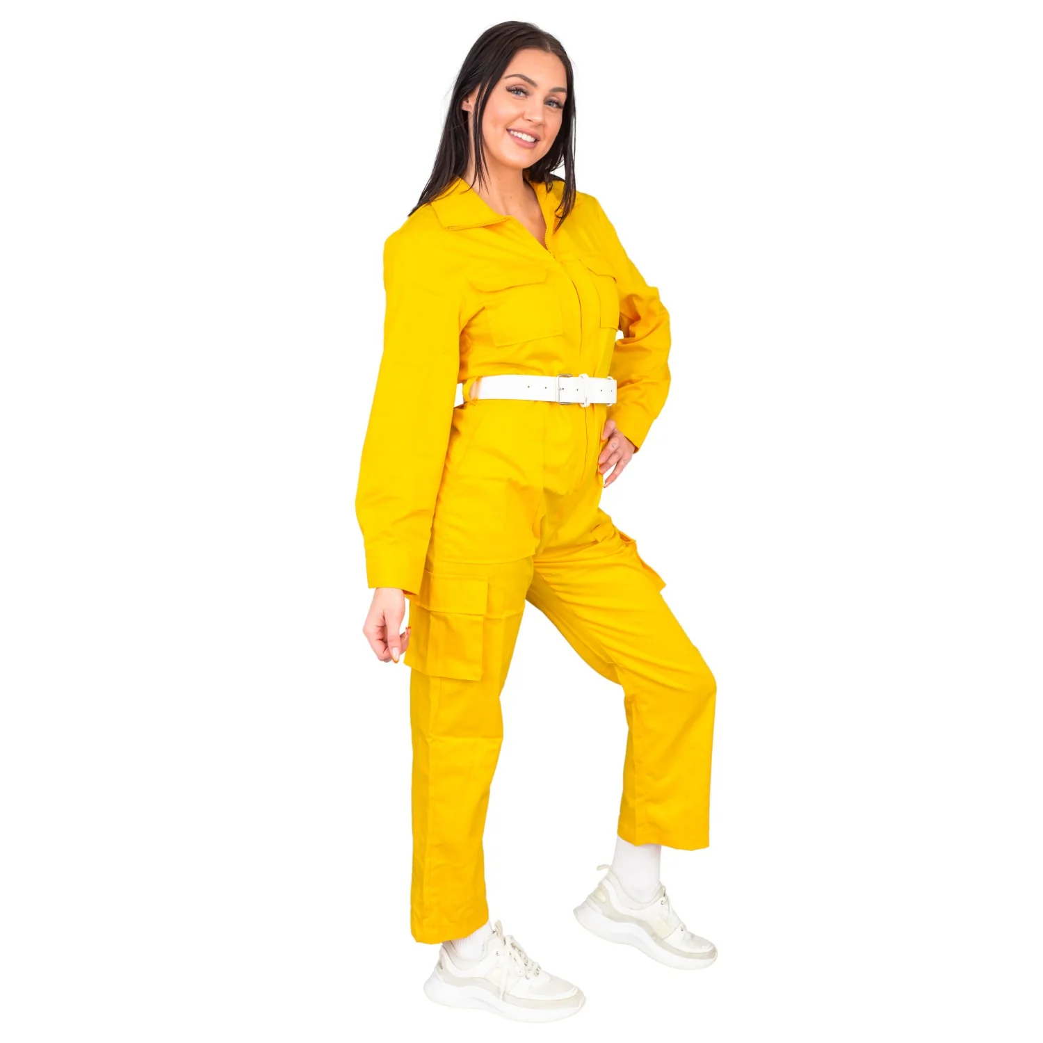 April O' Neil Yellow Ladies Costume Jumpsuit - Image 9