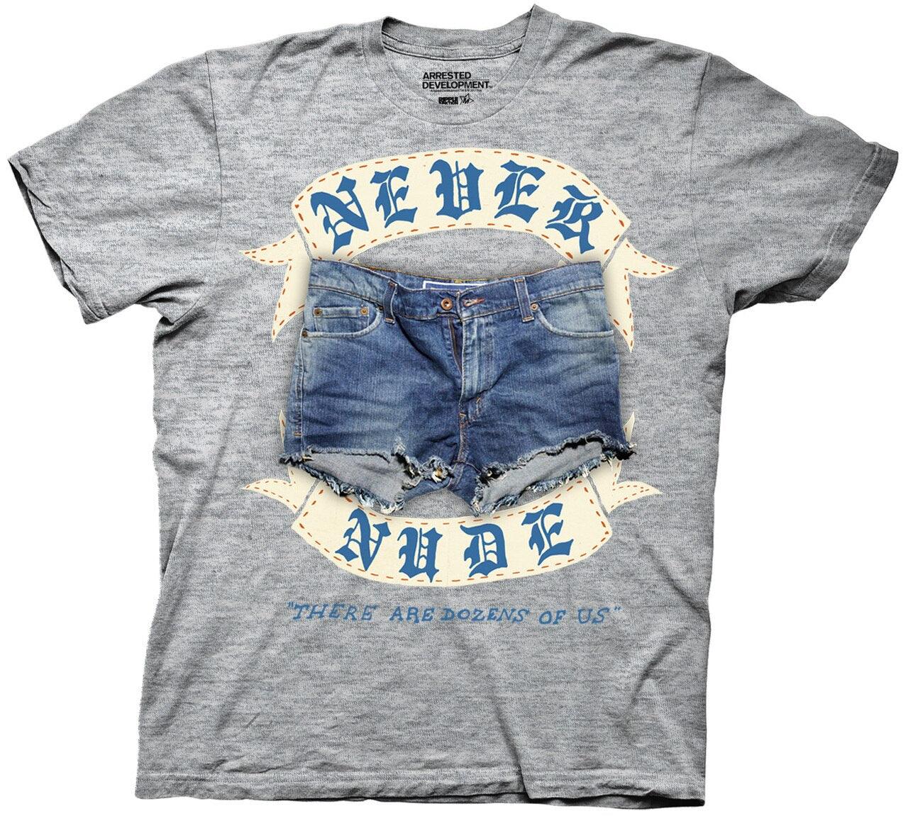 Arrested Development Never Nude Adult T-shirt - Image 2