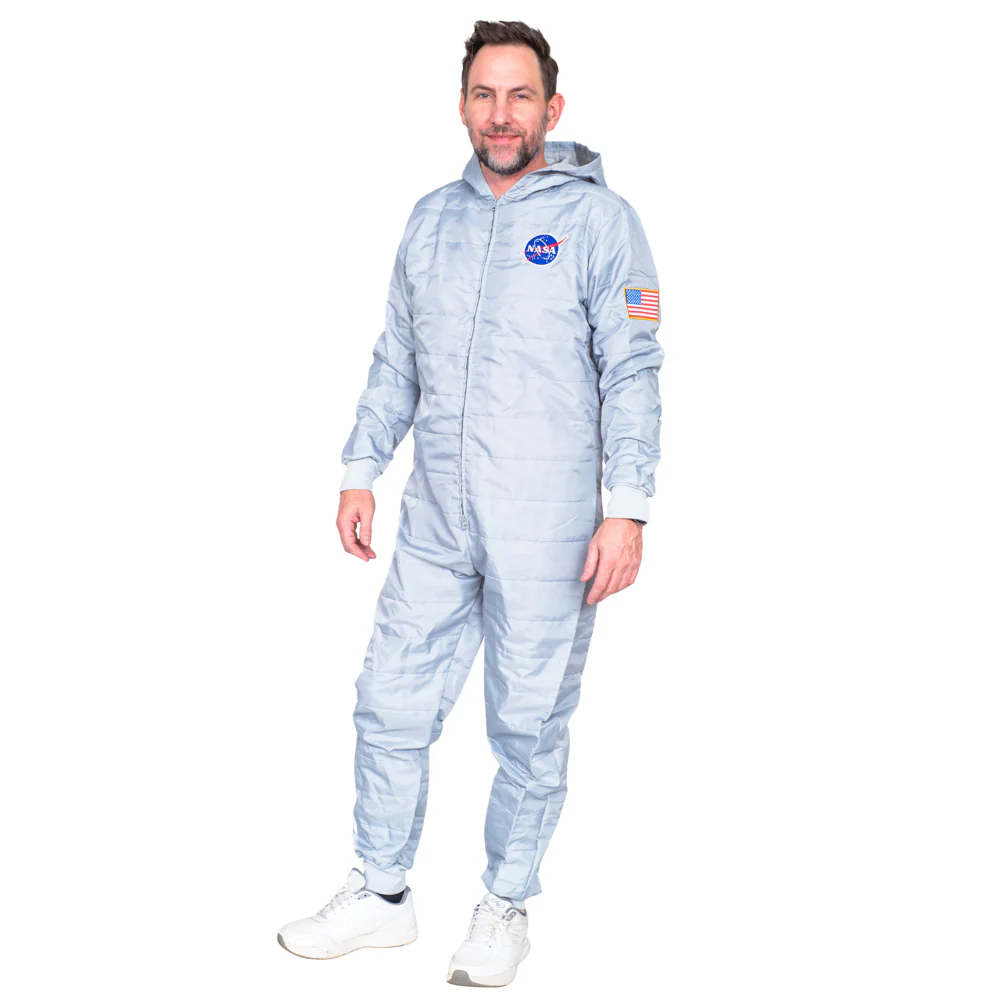 Astrodude NASA Astronaut Pajama Zip Up Unisex Halloween Cosplay Costume Union Suit - Image 2