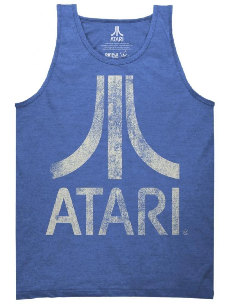 Atari Distressed Logo Adult Tank Top