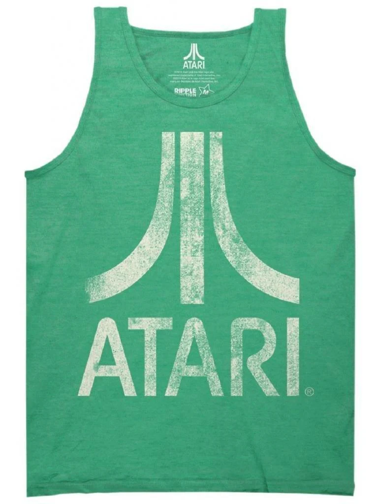 Atari Distressed Logo Adult Tank Top - Image 2