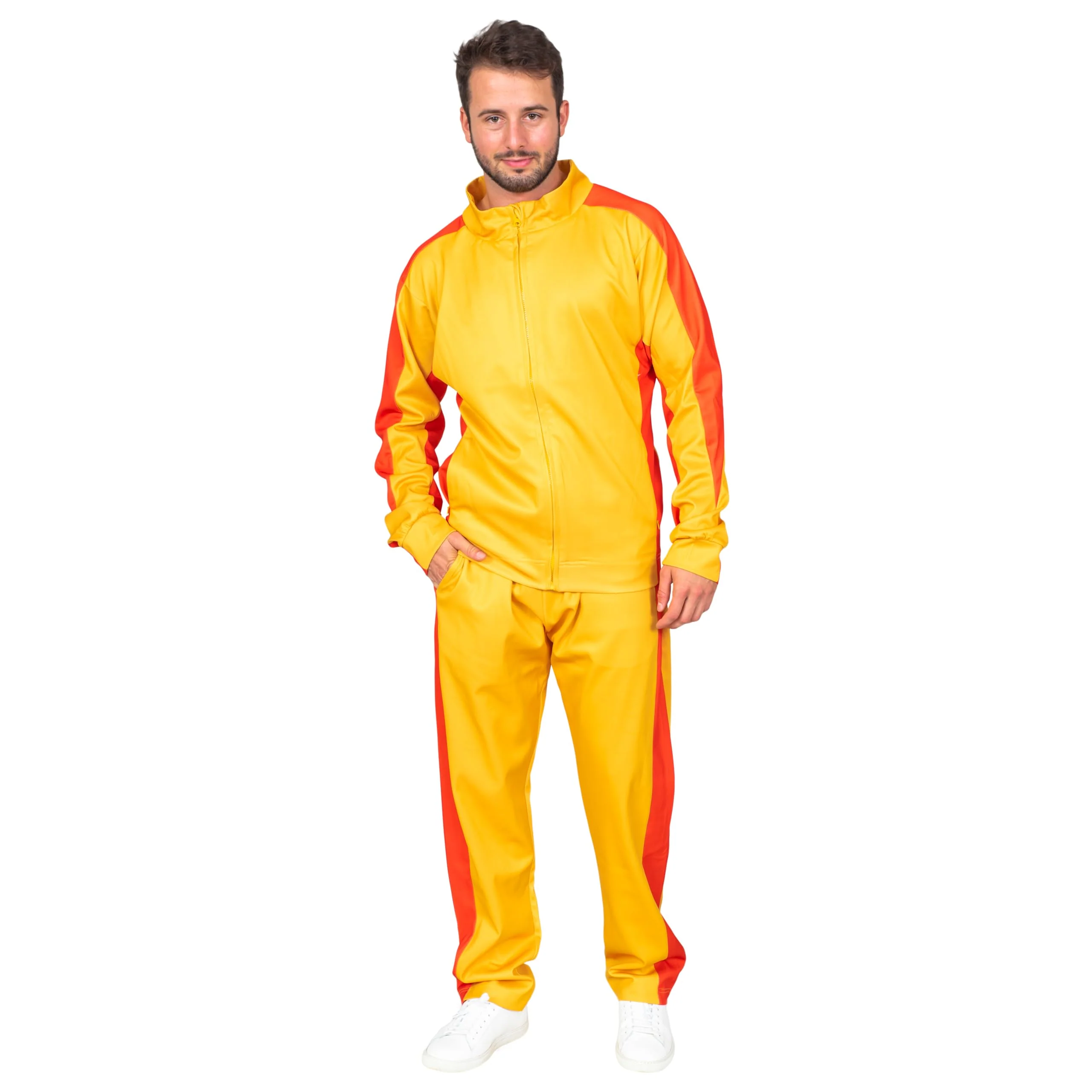 Average Joe's | Dodgeball Jacket and Pants Warm-Ups Halloween Costume - Image 3