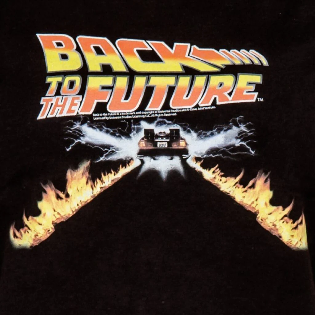 Back to the Future Flames Juniors T-shirt - Image 2