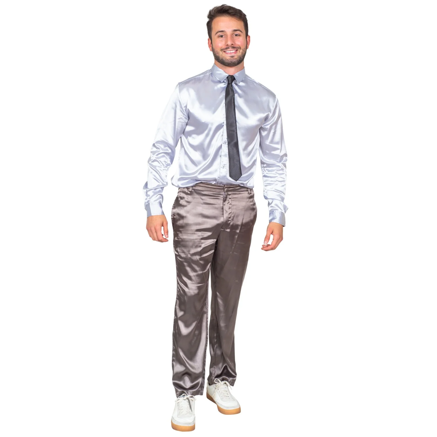 Barney The Legendary Pajama Suit Four Pieces Silk PJ Halloween Costume Cosplay - Image 3