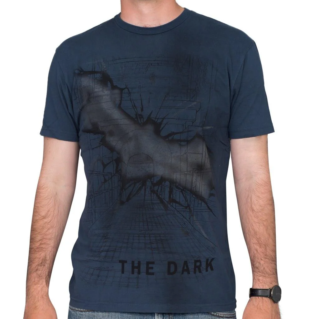 Batman Stay Tune The Dark Navy T-Shirt