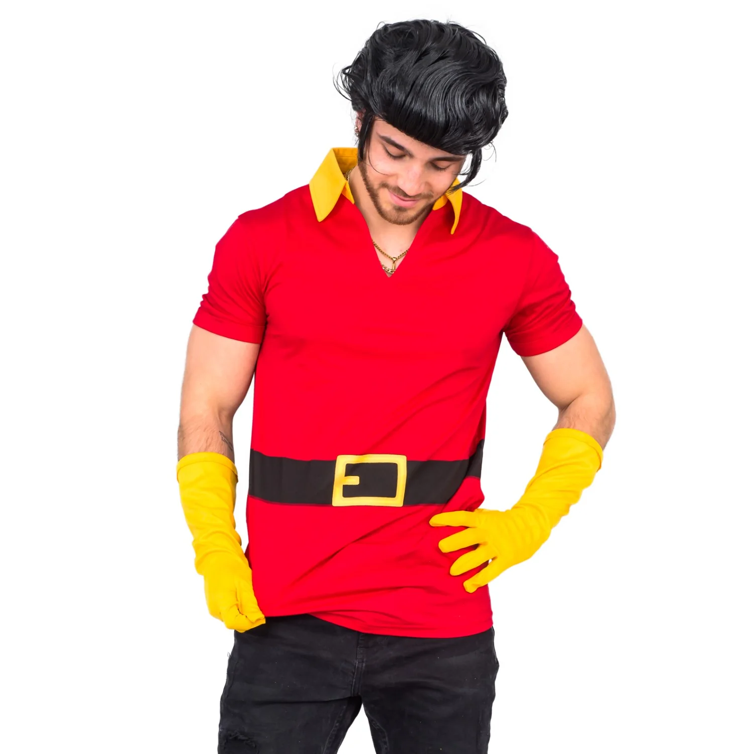 Beast Hunter Men's Halloween Cosplay Costume Shirt Gloves and Wig Set - Image 8