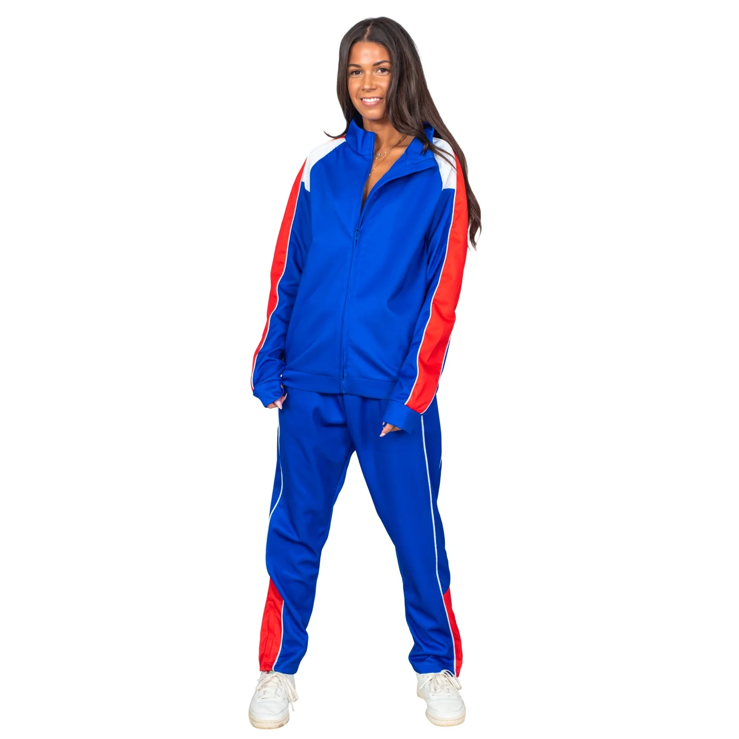 Beer Fest USA Blue and Red Tracksuit Jacket and Pants Halloween Costume Cosplay - Image 5