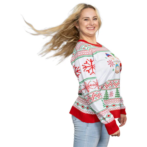 Best Friends Fair Isle Faces South Park Christmas Sweater - Image 5